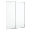 vidaXL Tablă magnetică pliabilă, alb, 80x100x1,7 cm, aluminiu