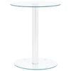 vidaXL Măsuță de cafea, transparent, 40 cm, sticlă securizată