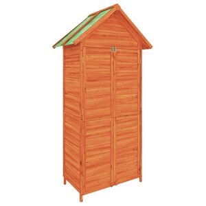 vidaXL Magazie de unelte de grădină maro 89x52,5x175cm lemn masiv pin
