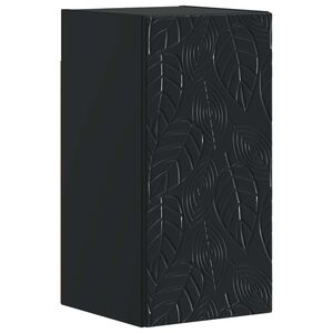 vidaXL Dulap de perete pentru baie DELFT Negru 30 x 31 x 59 cm