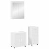 vidaXL Set de mobilier pentru baie TULUM 3 buc. Alb 60 x 34 x 63 cm
