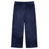 Pantaloni de copii din catifea, albastru &icirc;nchis, 92
