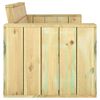 vidaXL Set mobilier de grădină, 3 piese, lemn masiv pin tratat