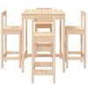 vidaXL Set mobilier de bar pentru grădină, 5 piese, lemn masiv de pin