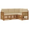 vidaXL Seturi de canapele cu pernă 4 pcs Lemn Solid de Acacia