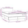 vidaXL Pat box spring cu saltea, roz, 120x210 cm, catifea