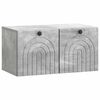 vidaXL Oglindă TV montată pe perete Gri Beton 59,5 x 31 x 30 cm