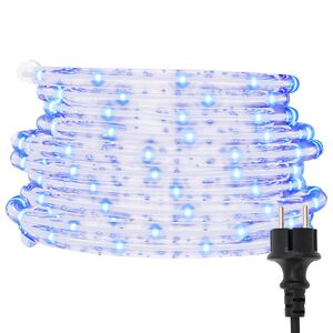 vidaXL Lumină cu sfoară cu lumini de fr&acirc;nghie Alb Rece 100 m PVC