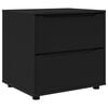 vidaXL Dulap de depozitare Negru 60 x 48 x 57 cm Lemn compozit
