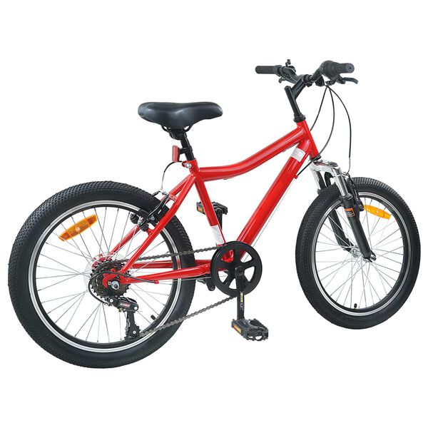 vidaXL Bicicletă pentru Copii 20 Inci 6-Speed pentru 6-11 ani Roșu