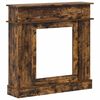 vidaXL Cadru pentru șemineu Stejar fumuriu 102 x 26 x 100 cm