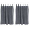 vidaXL Perdele opace 2 buc. Gri deschis 140 x 140 cm Catifea