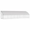 vidaXL Cușcă pentru c&acirc;ini 4 pcs Argintiu 8 x 2 x 2 m Oțel galvanizat