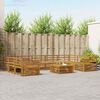 vidaXL Seturi de canapele 10 pcs natural Lemn Solid de Acacia
