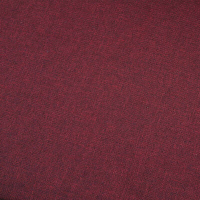 vidaXL Canapea cu 2 locuri, roșu vin, material textil