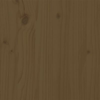 vidaXL Cadru de pat mic single, maro miere, 75x190 cm, lemn masiv