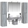 vidaXL Set de mobilier pentru baie 6 pcs Sonoma gri