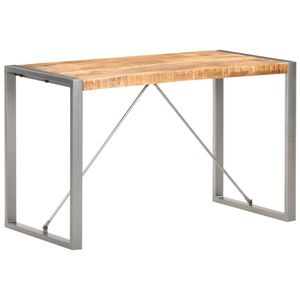 vidaXL Masă de bucătărie, 120x60x75 cm, lemn masiv de mango nefinisat