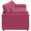 vidaXL Canapea modulară cu perne, roșu vin