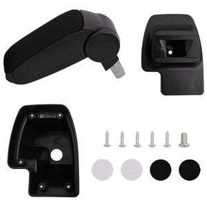 vidaXL Cotieră auto negru 15x35x(33-49,5) cm ABS