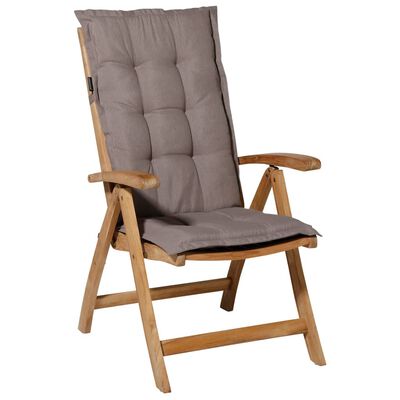 Madison Pernă de scaun cu spătar înalt Panama, gri taupe, 123x50 cm