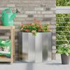vidaXL Jardinieră Argintiu 60 x 30 x 50 cm Oțel Galvanizat