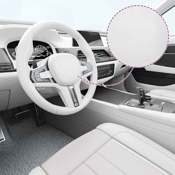 vidaXL Folii auto 4D, 2 buc., alb, 100x150 cm + 50x150 cm