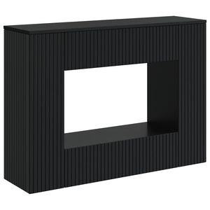 vidaXL Masă de consolă Dungi Negru 101 x 29 x 74 cm Lemn prelucrat