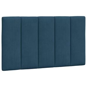 vidaXL Pernă tăblie de pat, Hanko, albastru, 80 cm, catifea