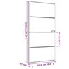 vidaXL Ușă interior negru 102,5x201,5 cm sticlă securiz./aluminiu slim