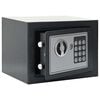 vidaXL Seif digital cu blocare Gri &icirc;nchis 23 x 17 x 17 cm Oțel