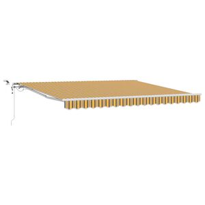 vidaXL Cortina Retractabilă Multicolour 400 &times; 350 cm Stofă și Metal