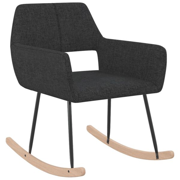 vidaXL Scaun balansoar, negru, material textil