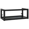 vidaXL Cadru chiuvetă de baie pentru perete, negru, 79x38x31 cm, fier