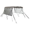vidaXL Parasolar Bimini 3 arcuri pereți din plasă 183x(185-198)x137 cm