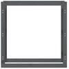 vidaXL Rastel pentru lemne de foc, gri, 100x25x100 cm, lemn masiv pin