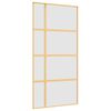vidaXL Ușă glisantă, auriu, 102,5x205 cm, sticlă ESG mată și aluminiu