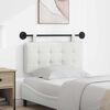 vidaXL Cap de pat suspendat Alb 100 x 55 x 5 cm Piele artificială