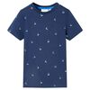 vidaXL Tricou pentru copii, albastru &icirc;nchis, 92