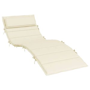 vidaXL Pernă de șezlong, crem, 180x60x4 cm, textil Oxford