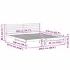 vidaXL Cadru de pat Maroniu cerat 200 x 210 cm Lemn de pin masiv