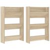 vidaXL Pantofare de perete, 2 buc., stejar sonoma, 60x18x90 cm, PAL