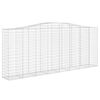 vidaXL Coș gabion arcuit, 400x50x160/180 cm, fier galvanizat