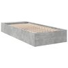 vidaXL Cadru de pat, gri beton, 90x190 cm, lemn prelucrat