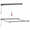 vidaXL Cortina Retractabilă Manual Galben și alb 300x250 cm țesătură