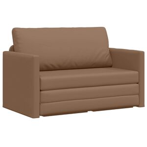 vidaXL Pat canapea Cappuccino 124 x 71 x 78 cm Piele artificiala