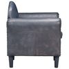 vidaXL Fotoliu, gri, 77 x 65 x 79 cm, piele naturală