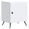 vidaXL Dulap de noapte Alb 43 x 34,5 x 50 cm Lemn prelucrat