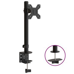 vidaXL Suport de perete pentru monitor VESA 75/100 mm, negru, oțel
