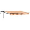 vidaXL Marchiză retractabilă manuală cu led-uri Multicolour 3 x 2,5 m